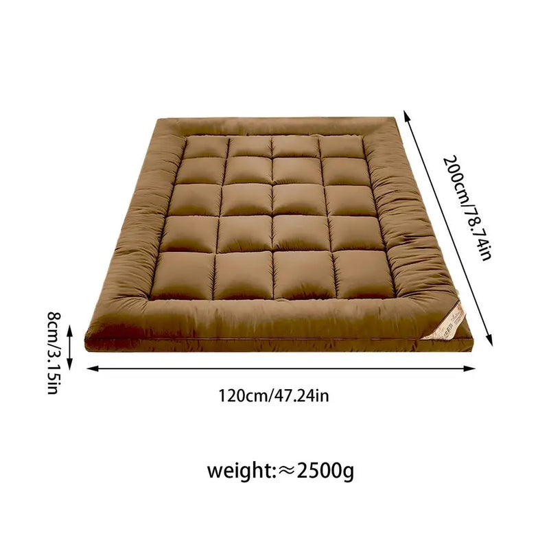 Soft Filling Mattress Topper - Breathable, Anti-Slip Pad for Home Comfort and Support